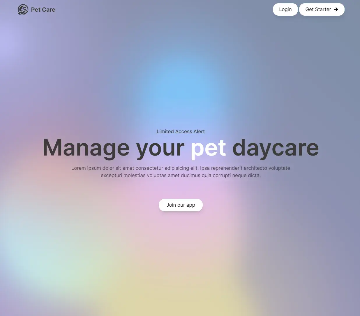 PetSoft - házikedvenc gondoskodó webapp