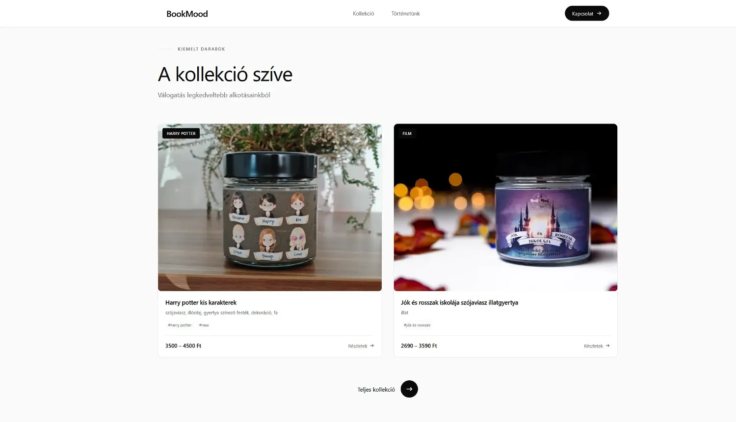 BookMood - Kézműves Gyertyák