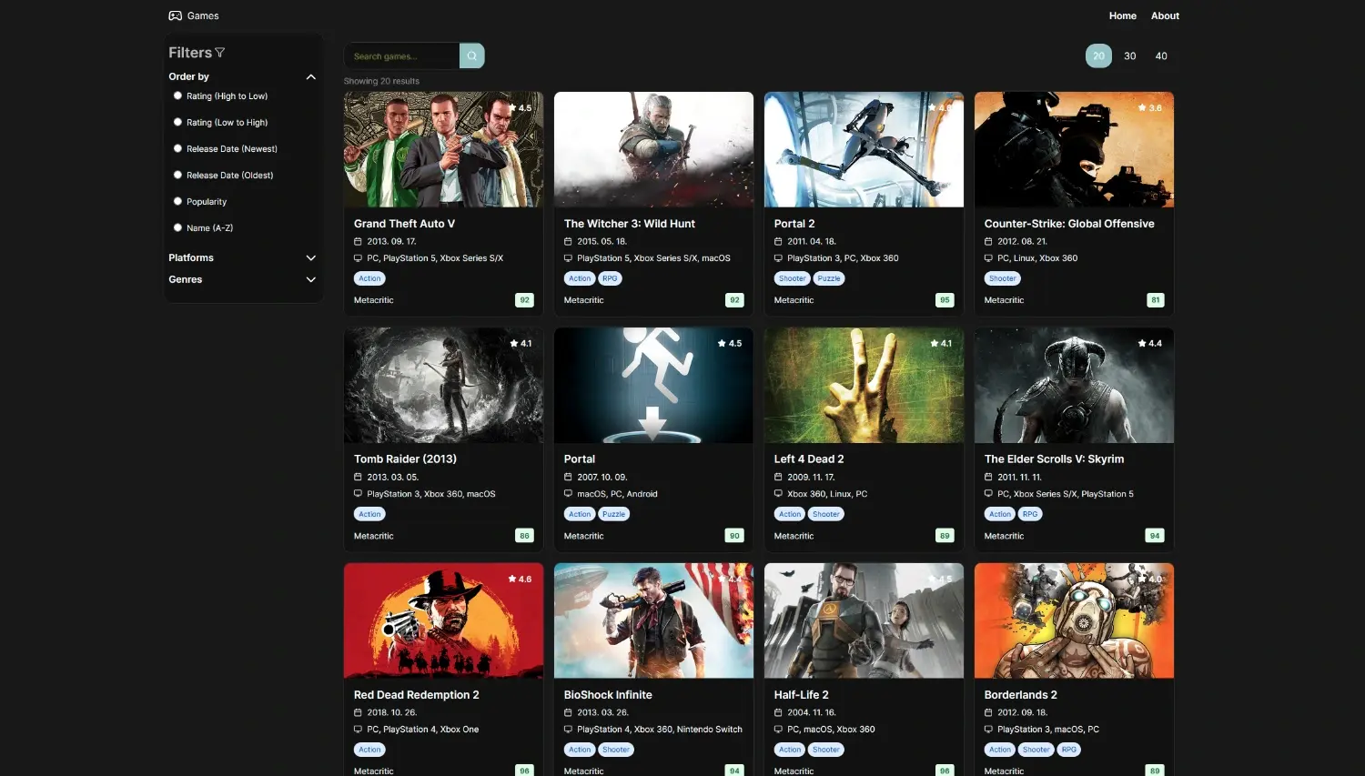 GameHub - játék kereső platform2